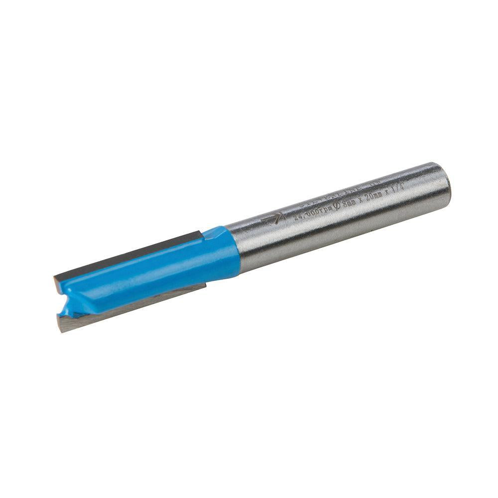 Silverline - 1/4 rechte metrische groeffrees 8 x 20 mm