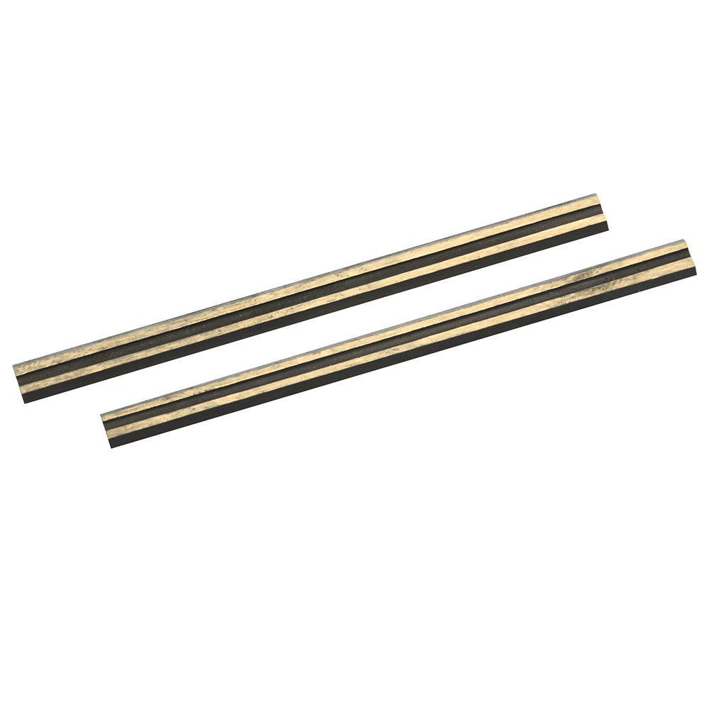Silverline - Hardmetalen schaafmachine bladen, 2 pk. 80 x 5,5 x 1,1 mm