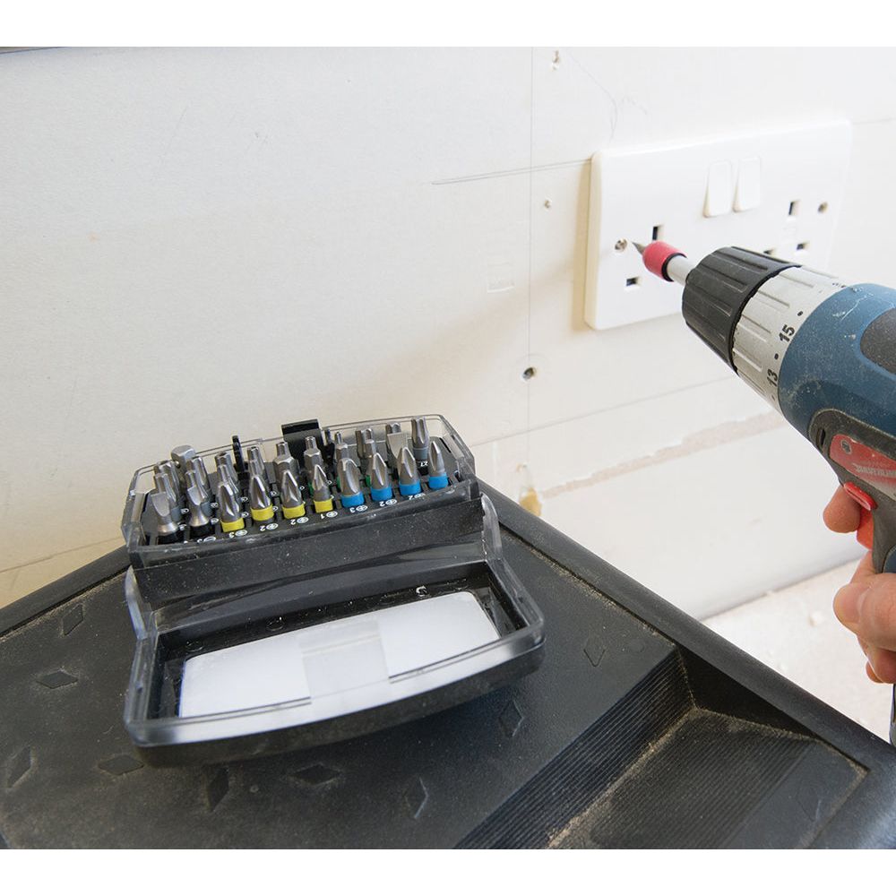 Silverline - 32-delige kleur gecodeerde inzet bit set