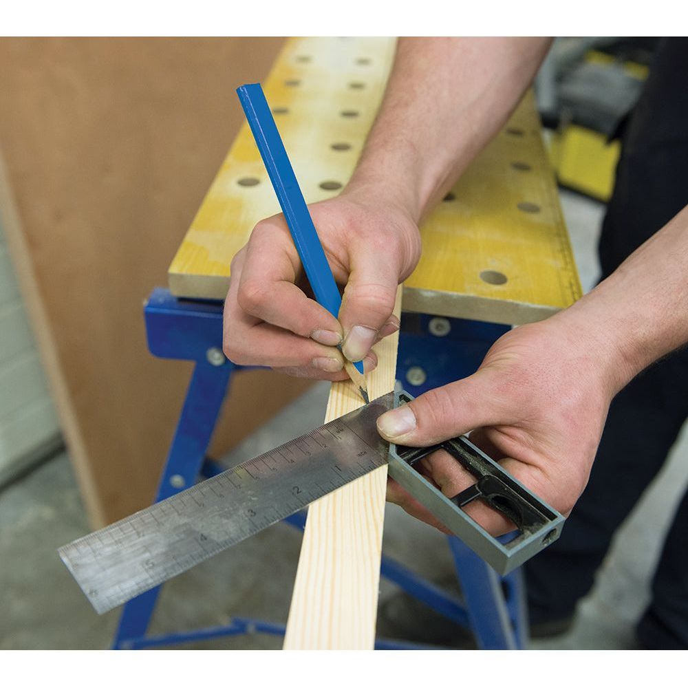 Silverline - 13-delige timmermanspotloden en puntenslijper set 175 mm