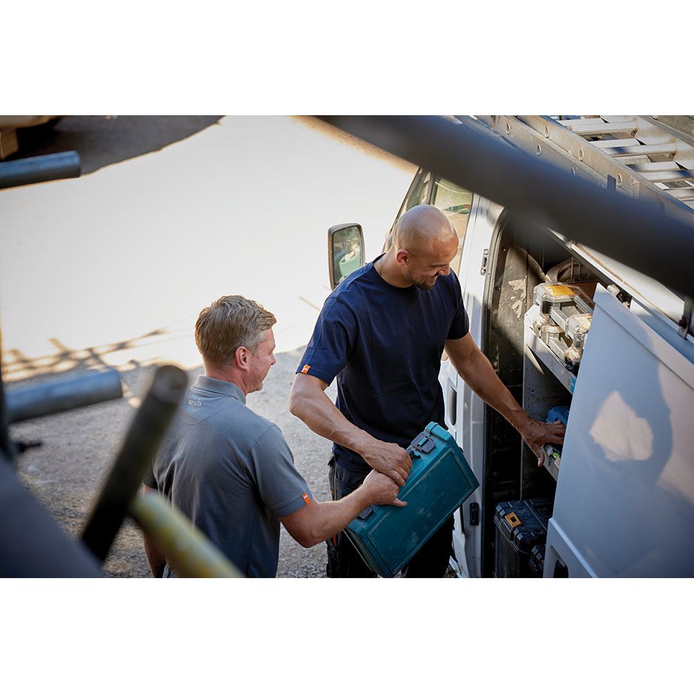 Scruffs - Eco Worker T-shirt, marineblauw Maat M