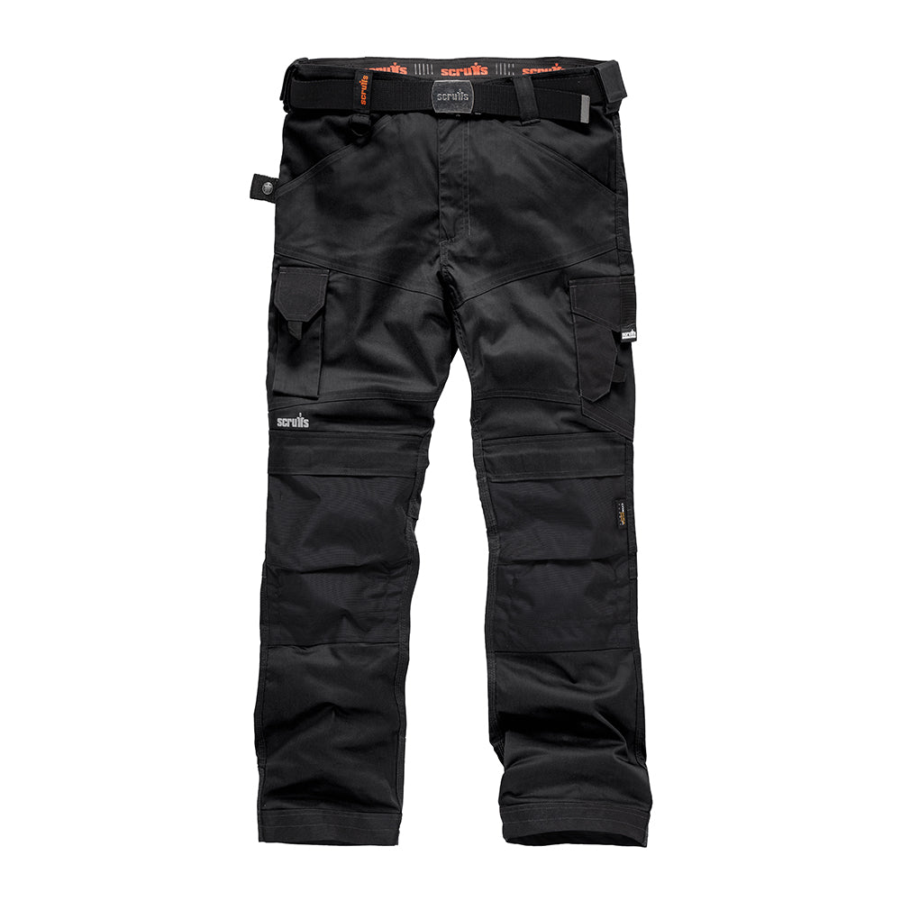 Scruffs - Pro Flex werkbroek met holsterzakken, zwart