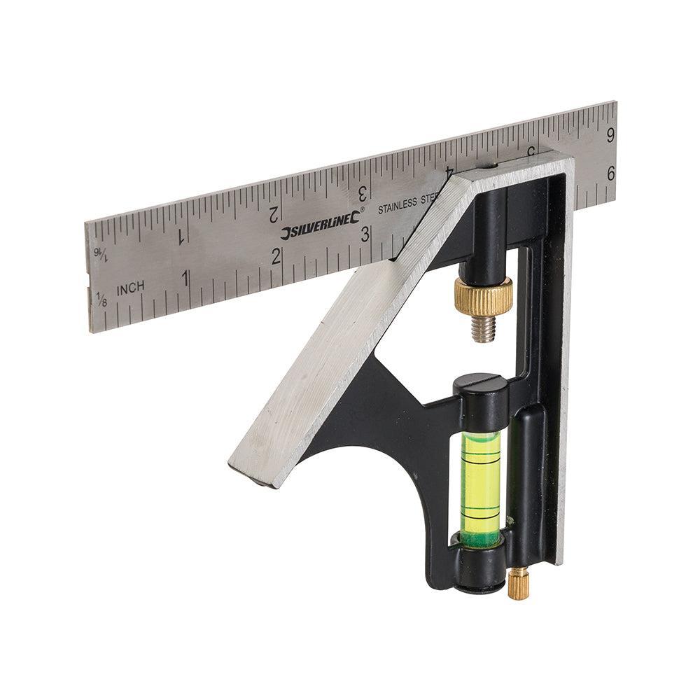 Silverline - Combinatie winkelhaak 150 mm