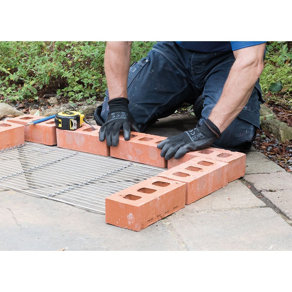 Silverline - PU Handschoen met zwarte handpalm M 8