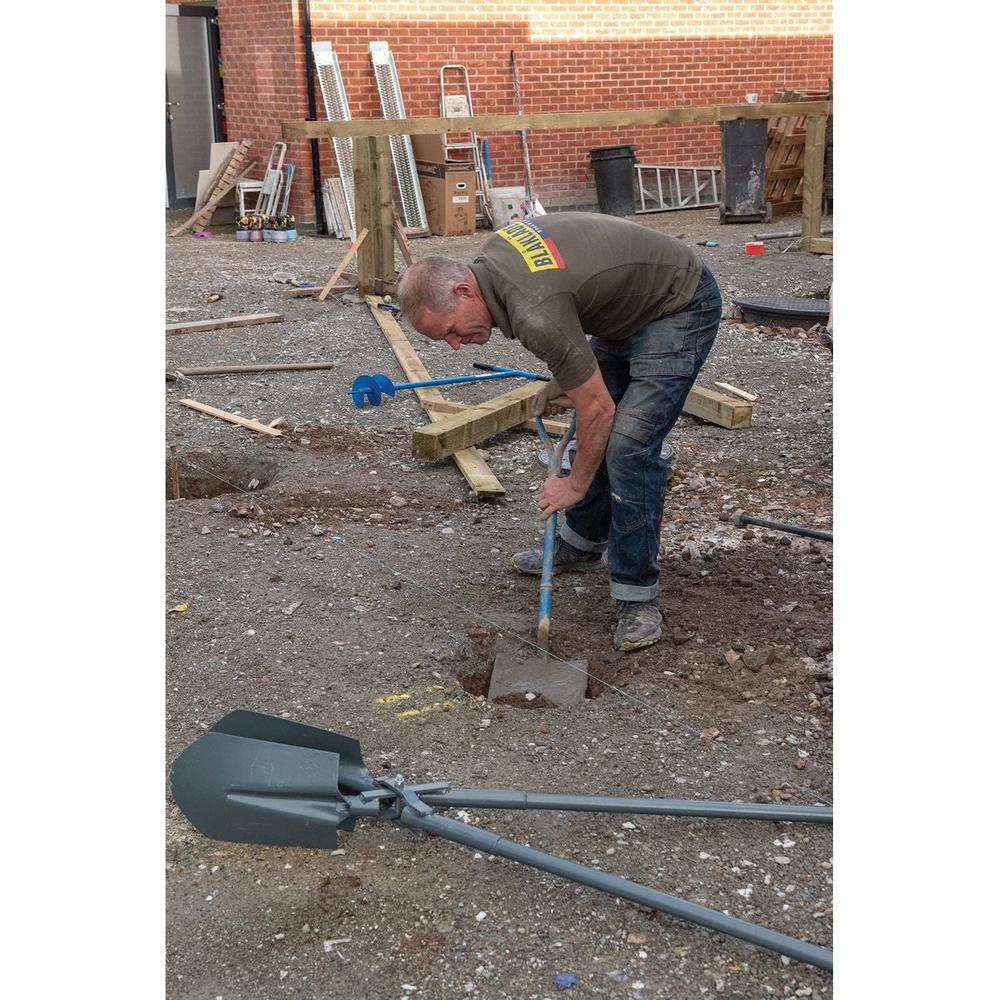 Silverline - Gesmede schop met ronde kop 1020 mm