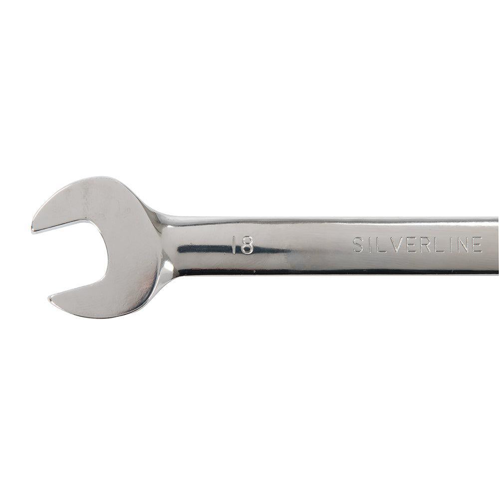 Silverline - 12-delige flexibele steek-ringratelsleutel set 8 - 19 mm