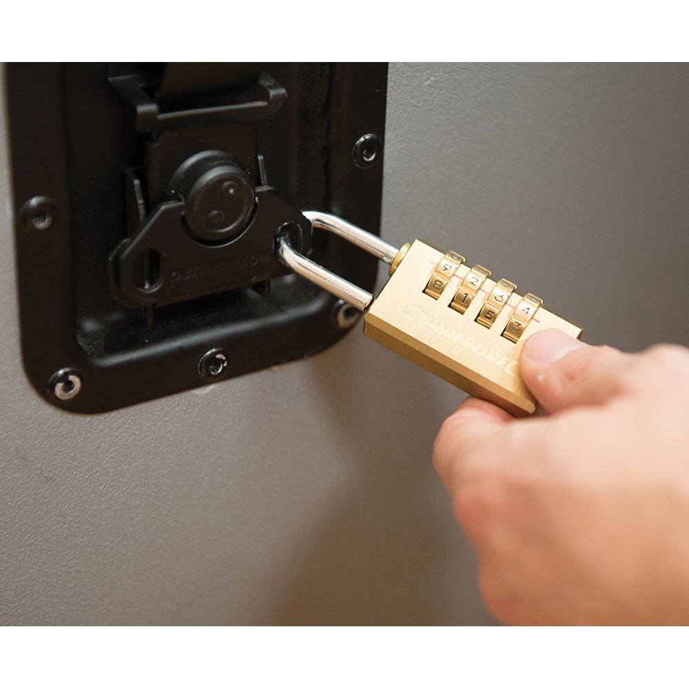 Silverline - Messing combinatie hangslot 4-cijferig