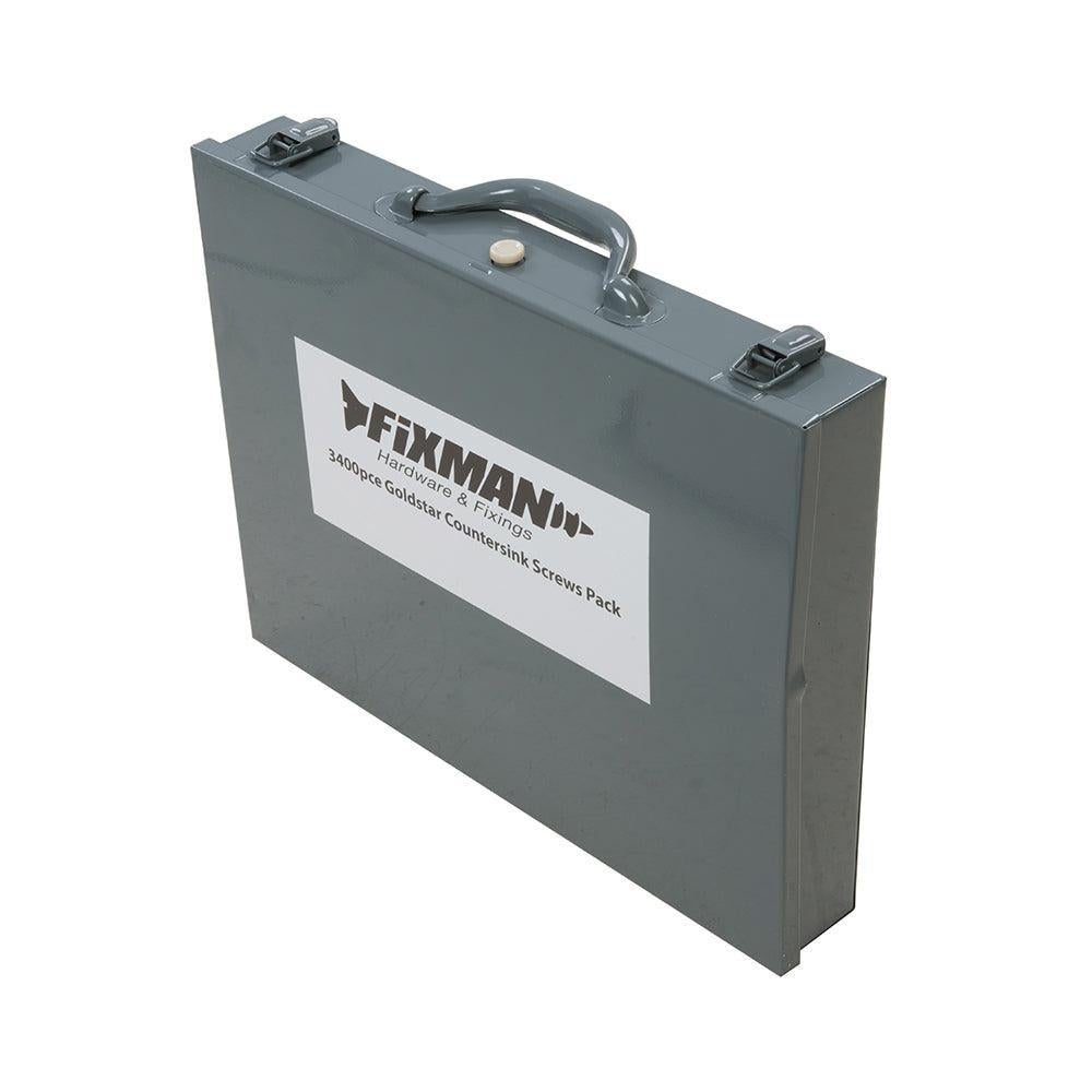 Fixman - Goldstar verzinkschroeven assortiment 3400-delig
