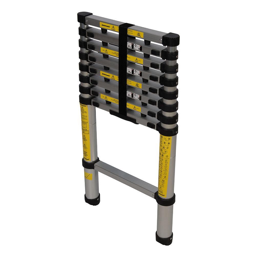 Silverline - Telescopische ladder 2,6 m, 9 sporten