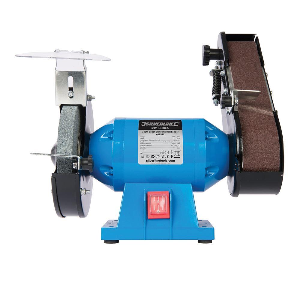 Silverline - 240 W werkbank slijp- en bandschuurmachine