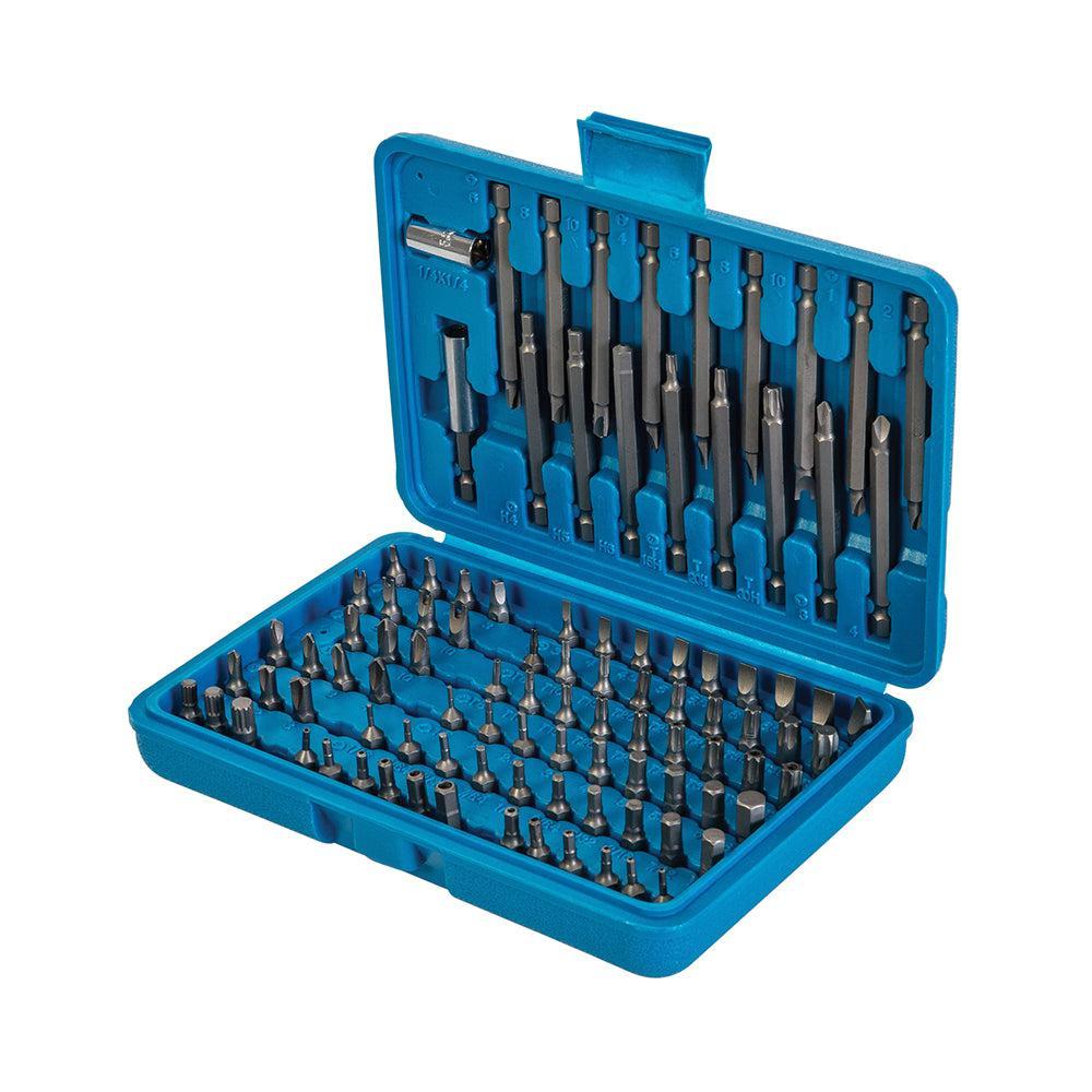 Silverline - 98-delige veiligheid bit set 1/4", zeskant
