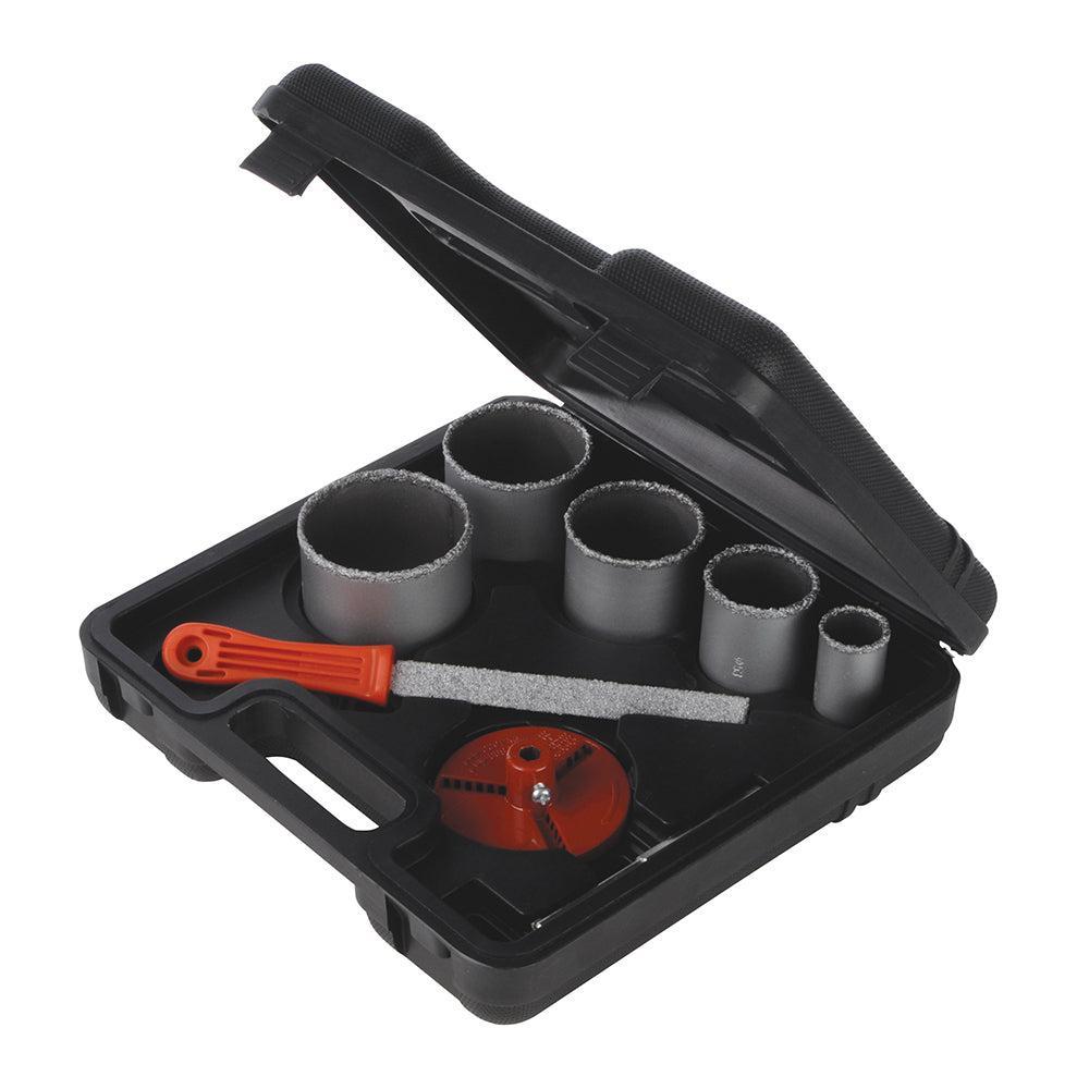 Silverline - 8-delige hardmetalen gatenzaag set 33 - 83 mm dia.