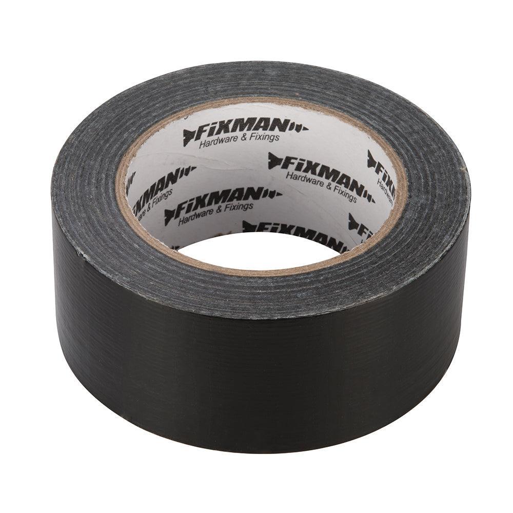 Fixman - 'Heavy-Duty' tape 50 mm x 50 m, zwart