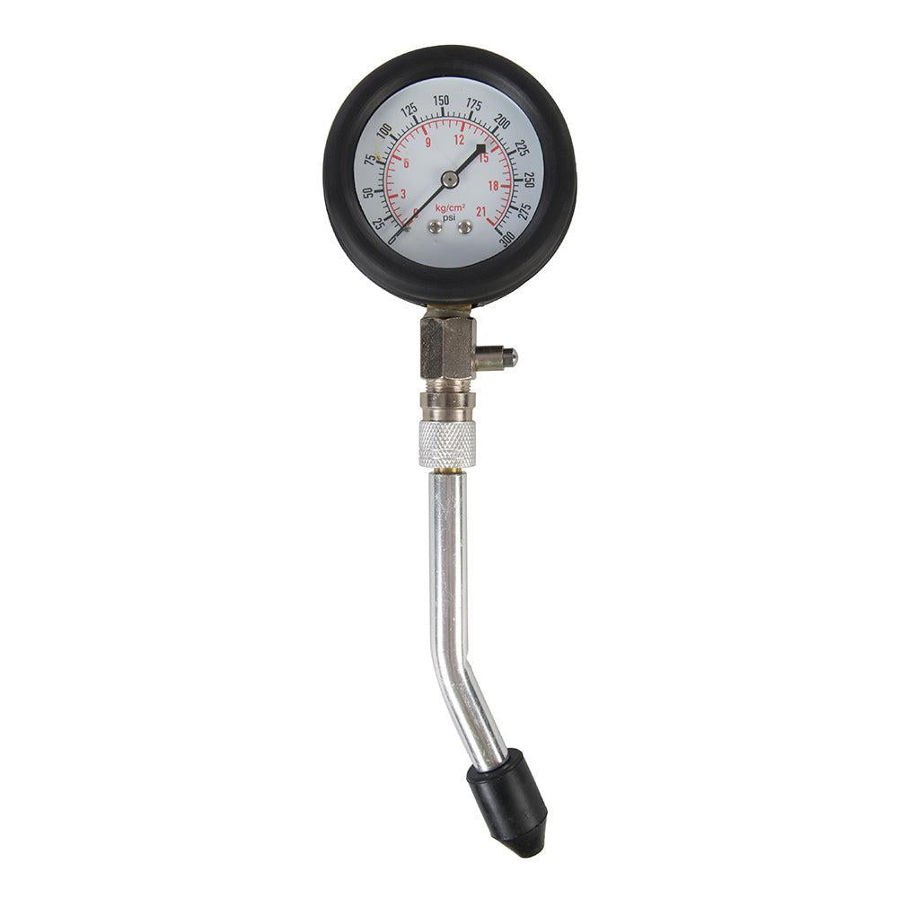 Silverline - 8-delige compressietester set voor benzinemotoren 0 - 300 psi