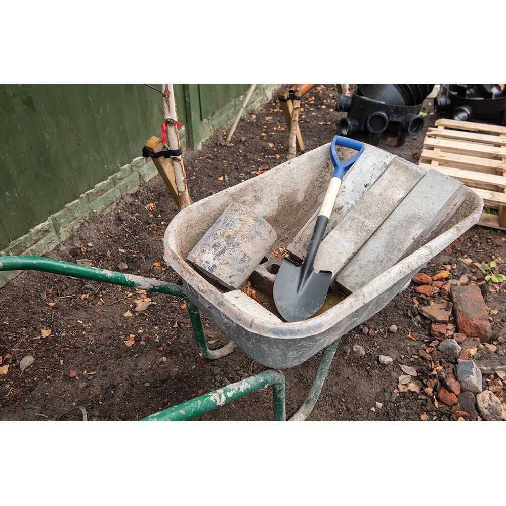 Silverline - Mini spade met ronde kop en houten schacht 700 mm