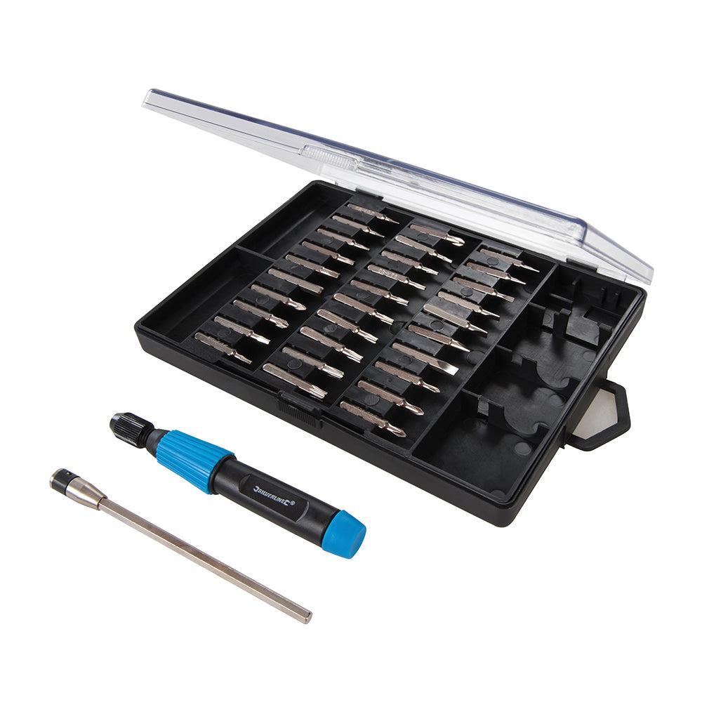 Silverline - 32-delige precisie schroevendraaier bit set 32-delige set