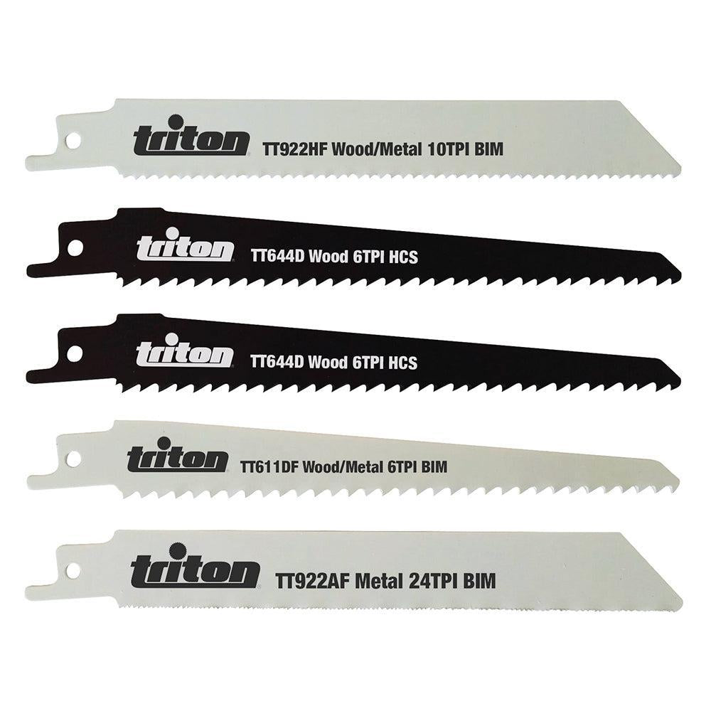 Triton - 5-delige reciprozaagblad set 150 mm