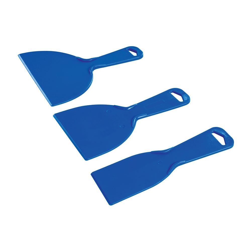 Silverline - 3-delige Plastic schraperset 50, 100 & 150 mm