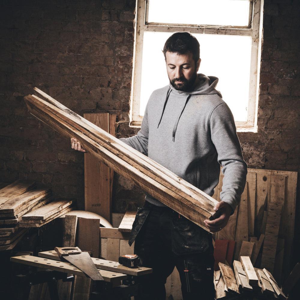 Scruffs - "Worker" Hoodie, grijs Maat XXL