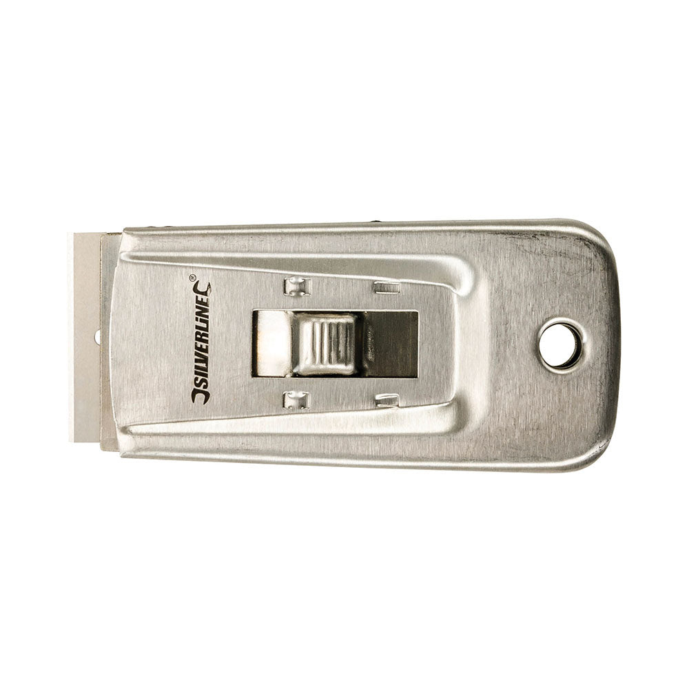 Silverline - Intrekbare stalen vensterschraper 100 mm