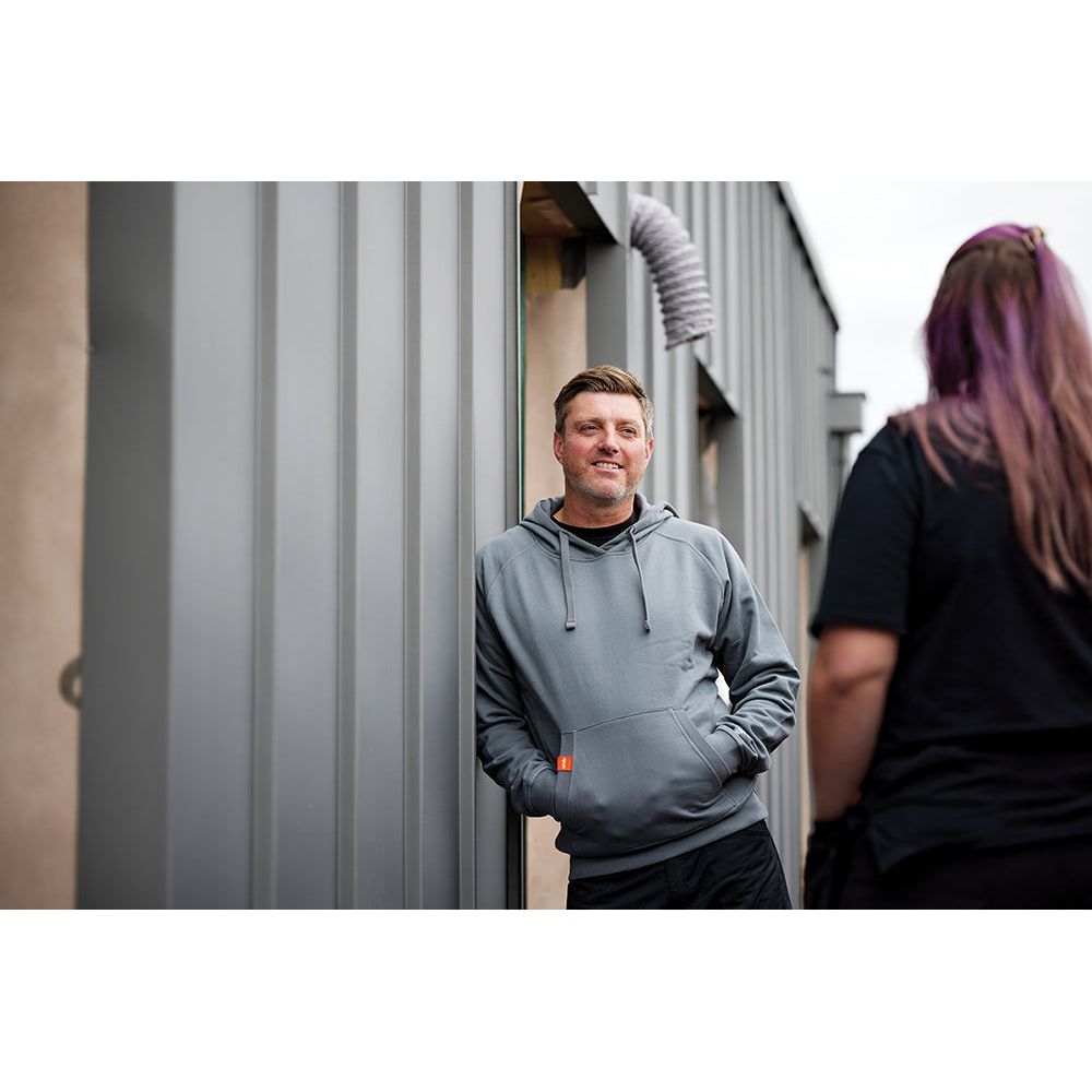 Scruffs - Eco Worker hoodie, grijs Maat XXXL