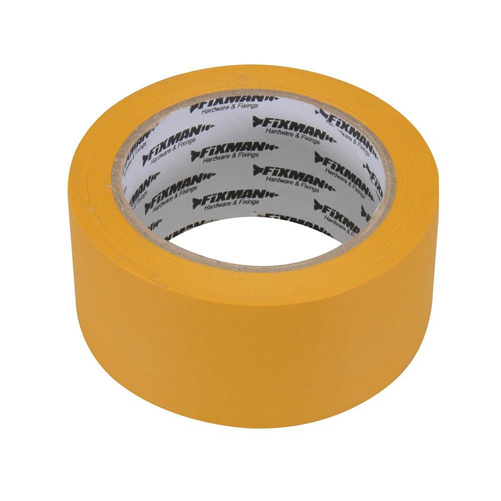 Fixman - Bouwtape 50 mm x 33 m, geel