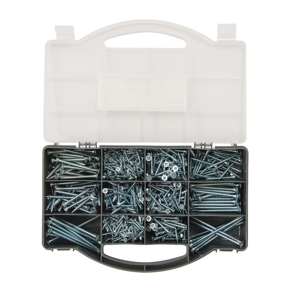Fixman - Zink geplateerde, verzinkschroef assortiment 780-delig assortiment