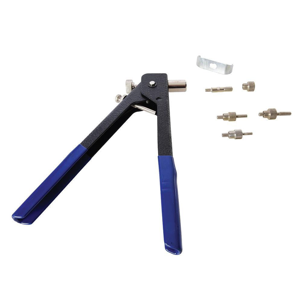 Silverline - Popnageltang met verwisselbare kop 4 - 8 mm