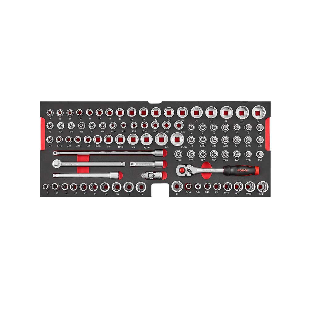 Glory red & black 3 drawer top chest with 131pc tools (S&M)