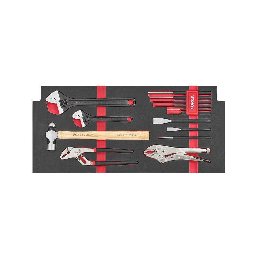 Glory red & black 6 drawer top chest with 227pc tools (S&M)