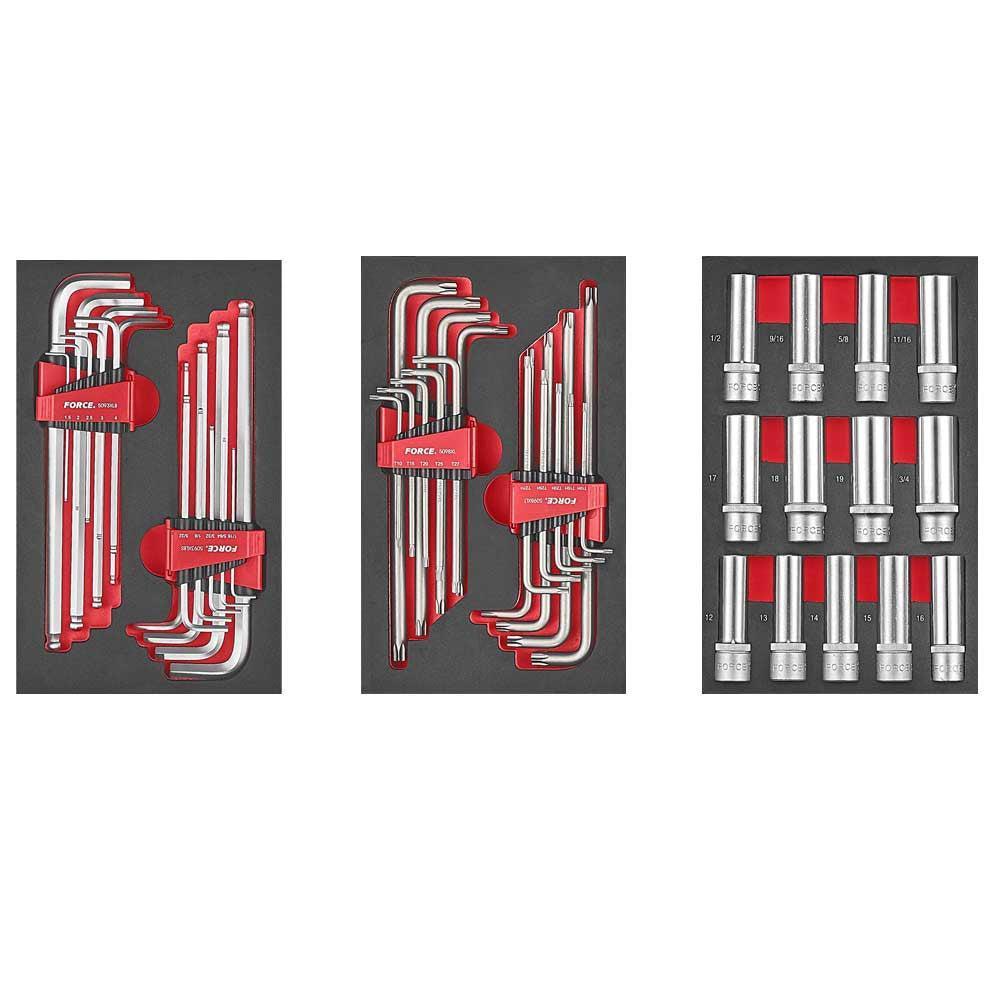 Glory red & black 6 drawer top chest with 227pc tools (S&M)