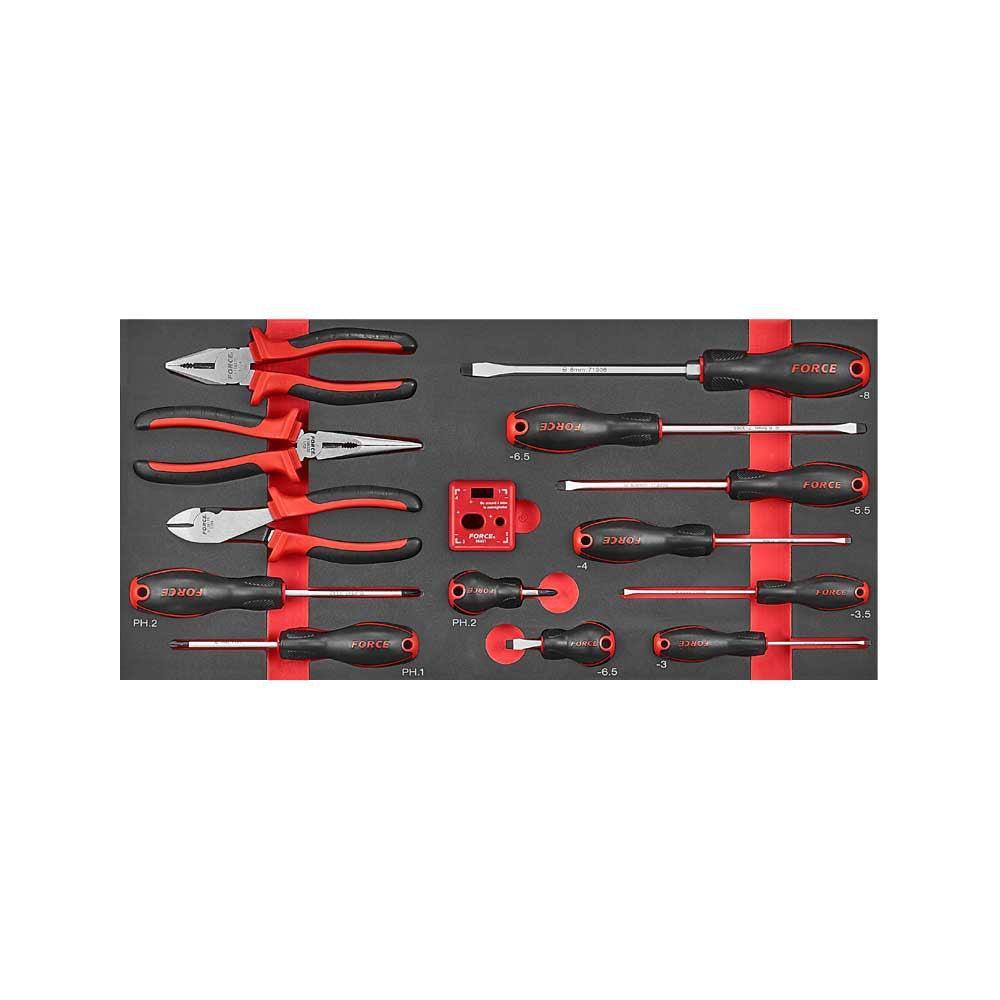 Glory red & black 6 drawer top chest with 227pc tools (S&M)