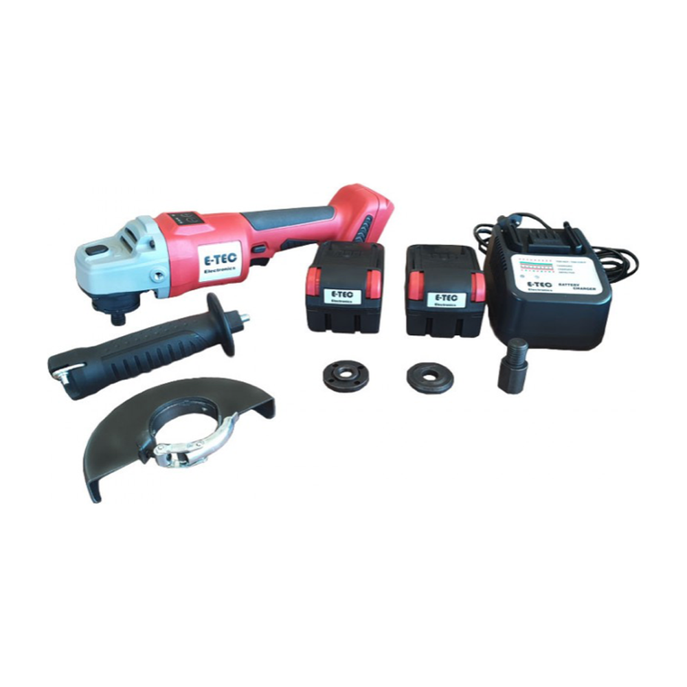 Haakse slijper met accu set