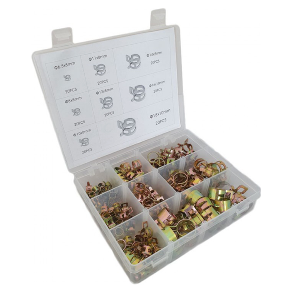 Oorklemmen assortiment 6,5 t/m 18 mm