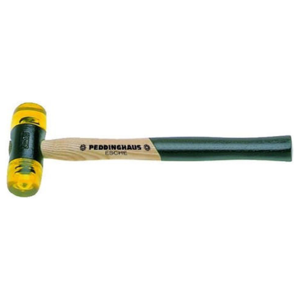 Plastic hamer geel essen steel