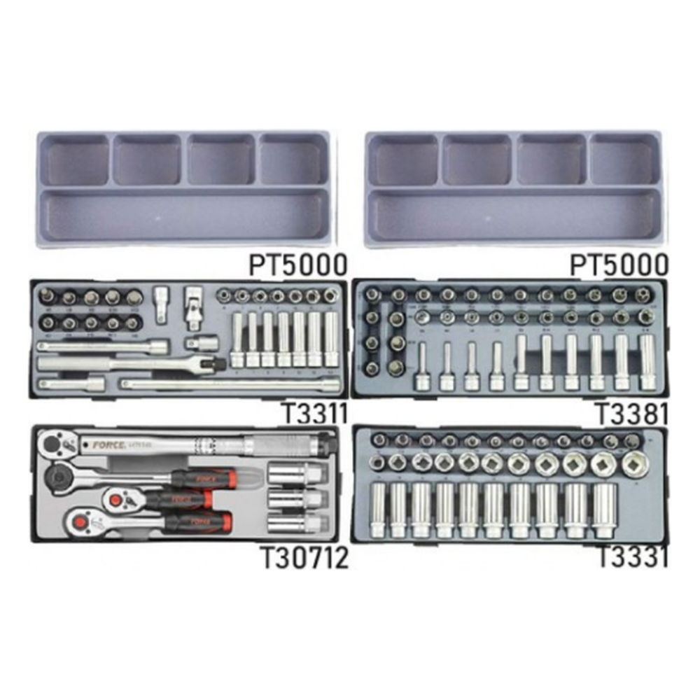 Red 8-drawer jumbo trolley with 437pcs tools