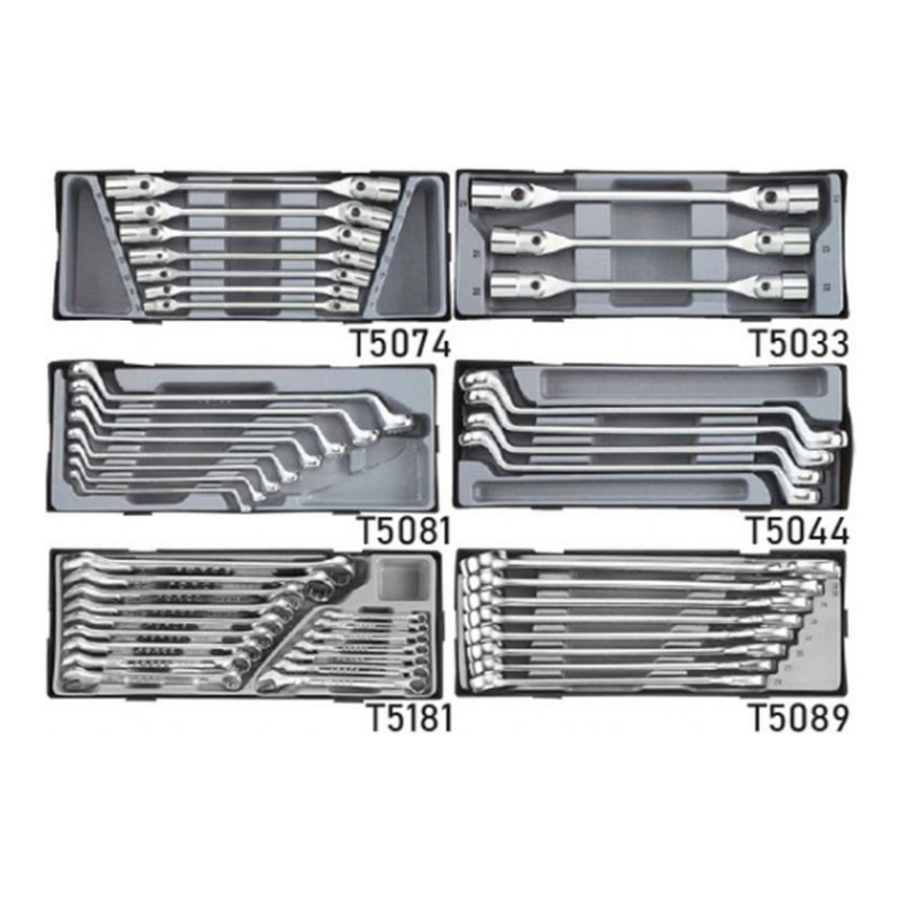 Red 8-drawer jumbo trolley with 437pcs tools