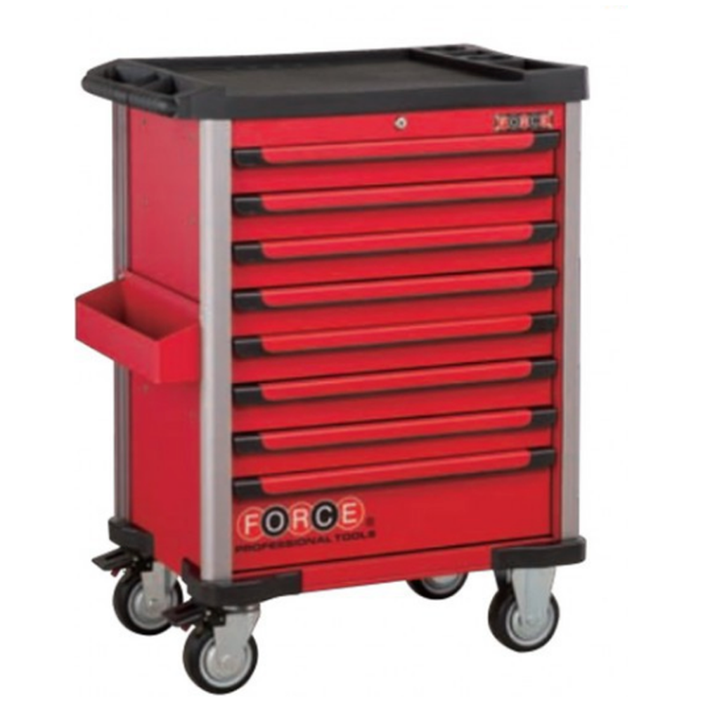 Red 8-drawer trolley with 193pc tools (EVA)