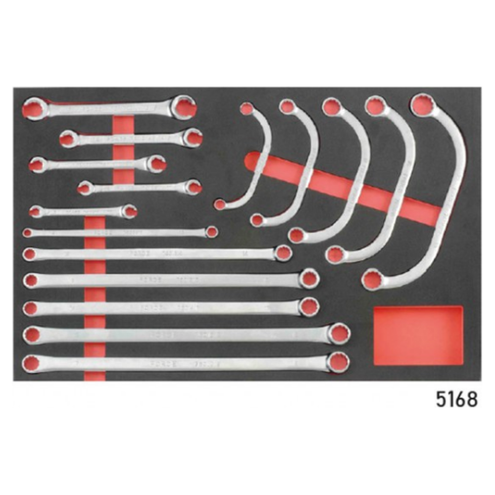 Red 8-drawer trolley with 405pc tools (EVA)