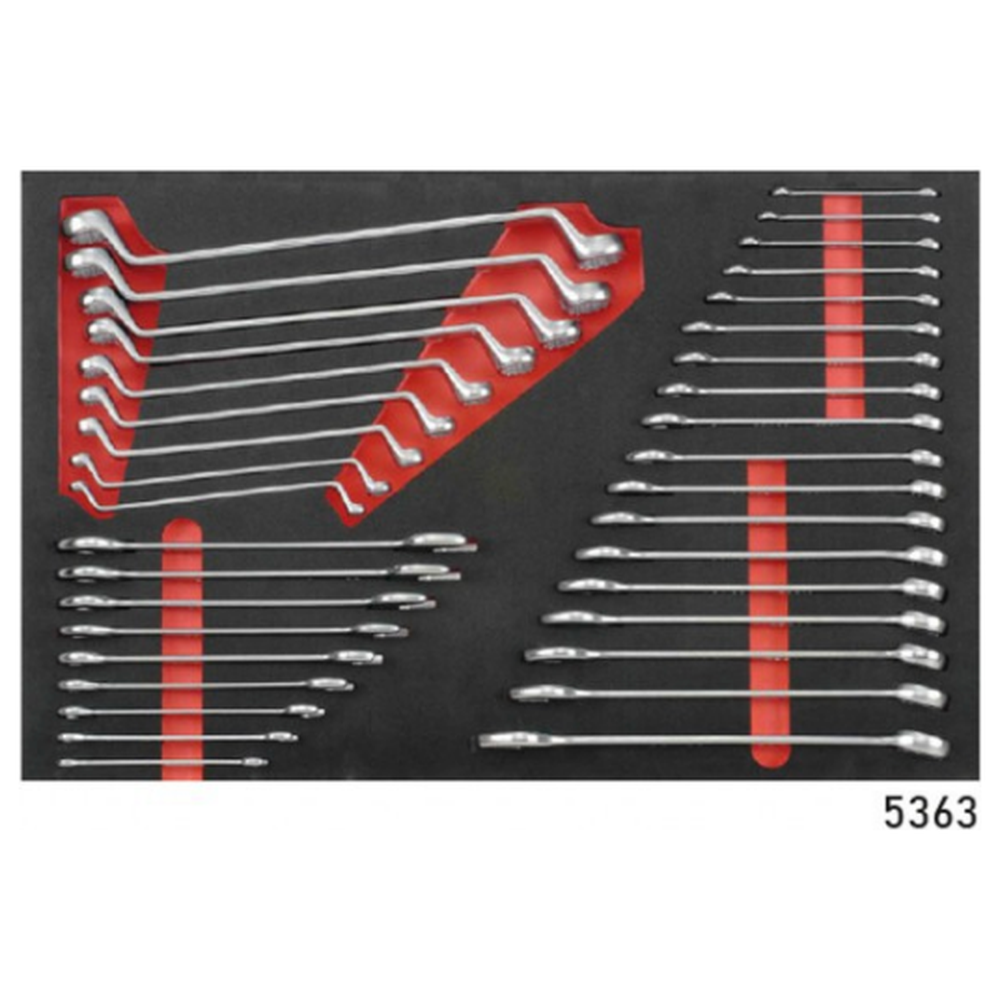 Red 8-drawer trolley with 405pc tools (EVA)