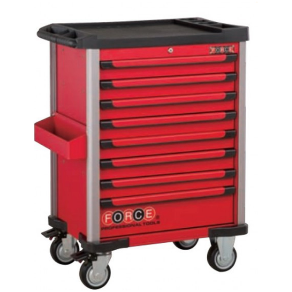 Red 8-drawer trolley with 405pc tools (EVA)