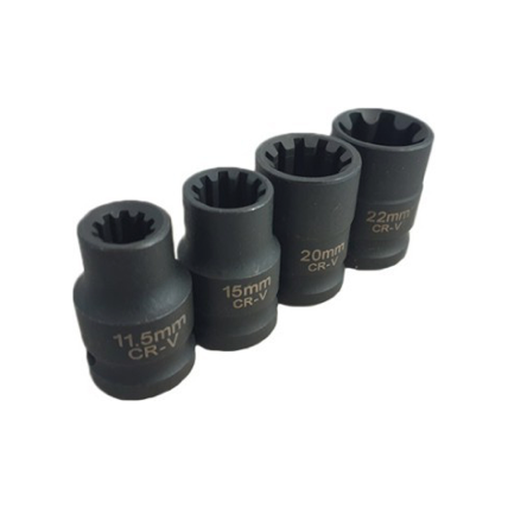 Remklauw dopsleutelset 11-dlg