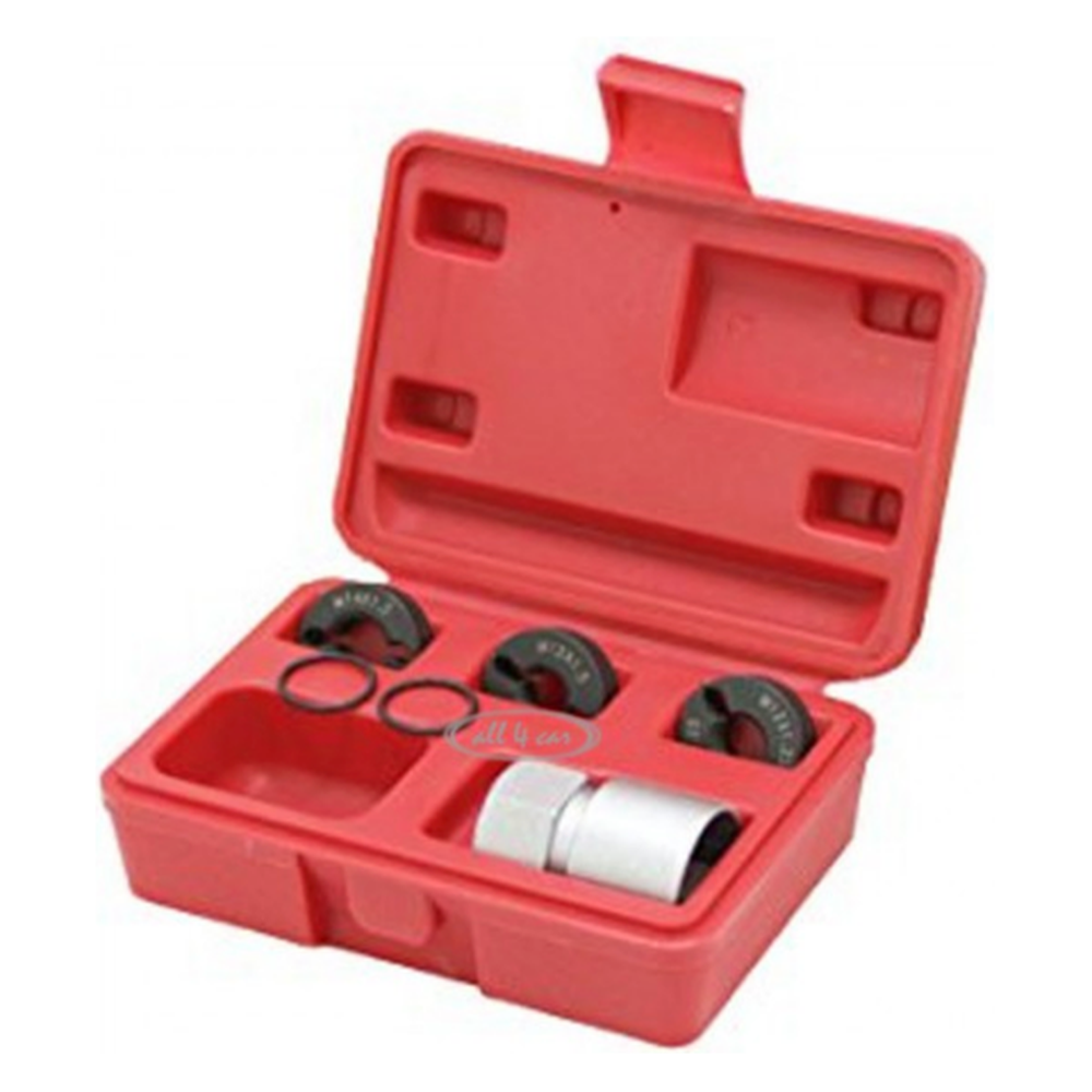 Reverse action wheel stud thread restorer kit