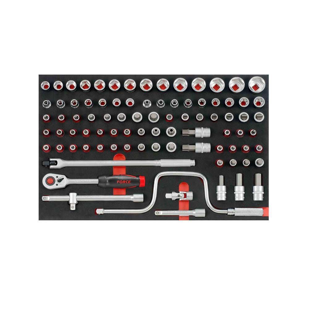 Rode Gereedschapswagen 8-lades met 315-delig gereedschap (EVA)