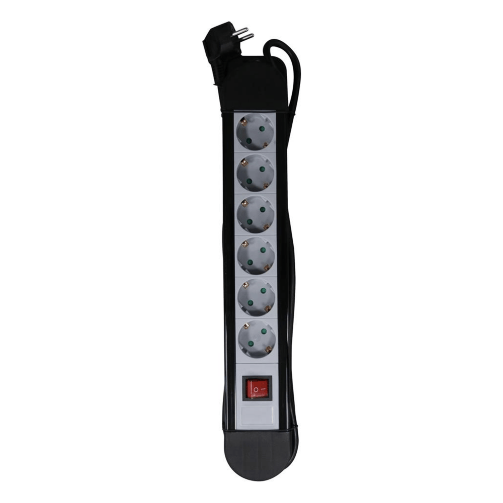 STEKKERDOOS 1,5 MTR 6-VOUDIG 3X1,5MM