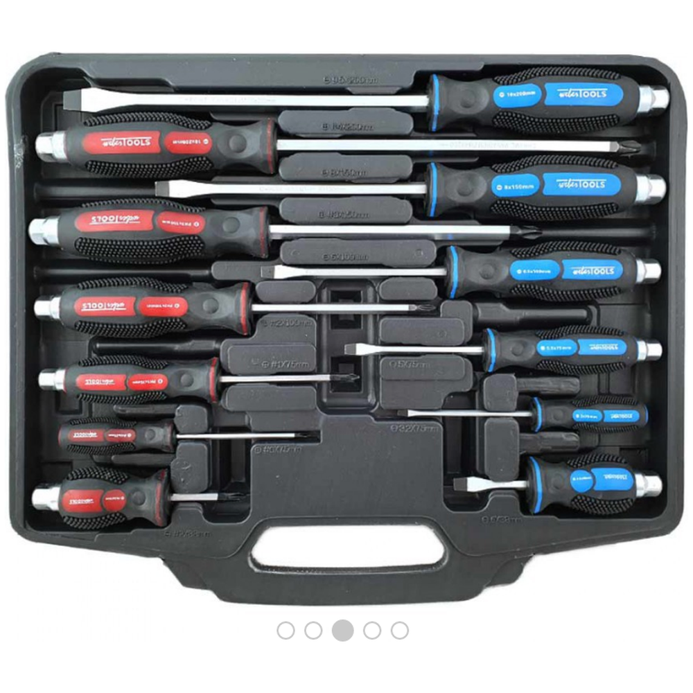 Schroevendraaierset PZ en sleuf 12-delig