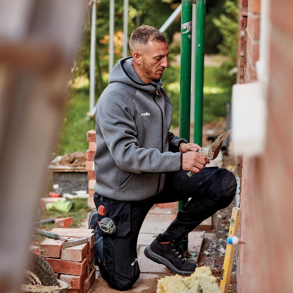 Scruffs - 'Trade Air-Layer' Hoodie, houtskool Maat L