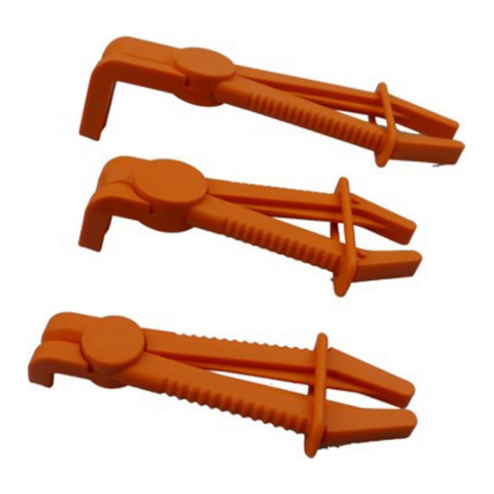 Slang Afklem Tangen gebogen 3-delig