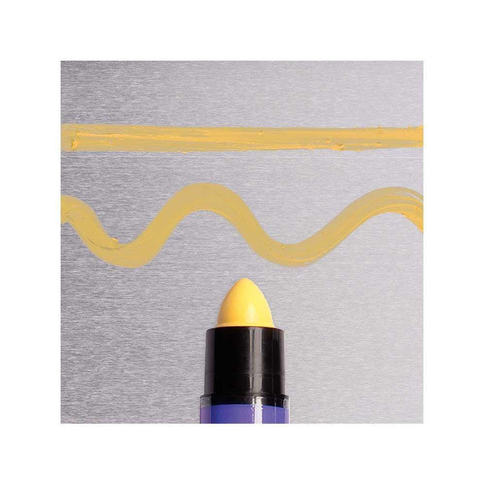 Solid marker slim geel