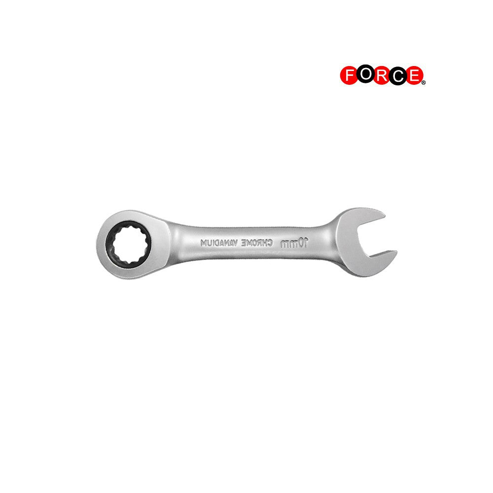 Stubby flat gear wrench 12